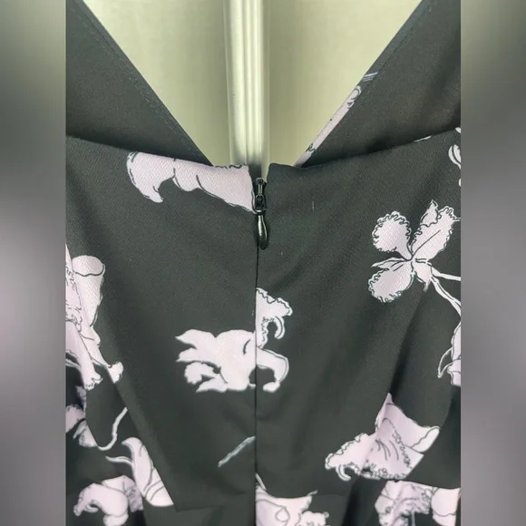 CHELSEA28 Black and Purple Faux Wrap Camisole Dress size XXS (00)NWT - Picture 9 of 14